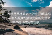 第一次使用茶杯狐 cupfox时的真实感受：从进入首页到播放完成的完整体验过程（稳定性观察）