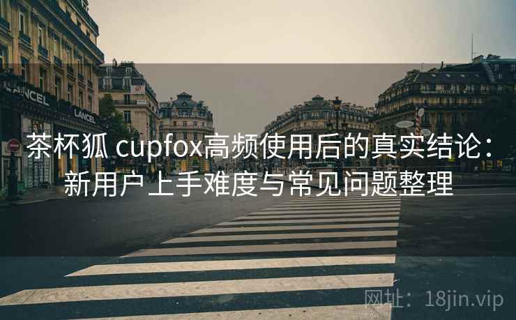 茶杯狐 cupfox高频使用后的真实结论：新用户上手难度与常见问题整理