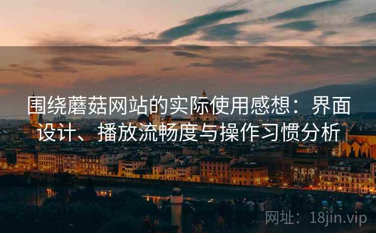 围绕蘑菇网站的实际使用感想：界面设计、播放流畅度与操作习惯分析