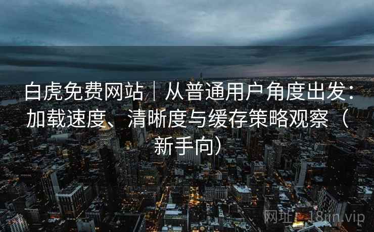 白虎免费网站|从普通用户角度出发:加载速度、清晰度与缓存策略观察(新手向) 白虎免费网站|从普通用户角度出发:加载速度、清晰度与缓存策略观察(新手向)